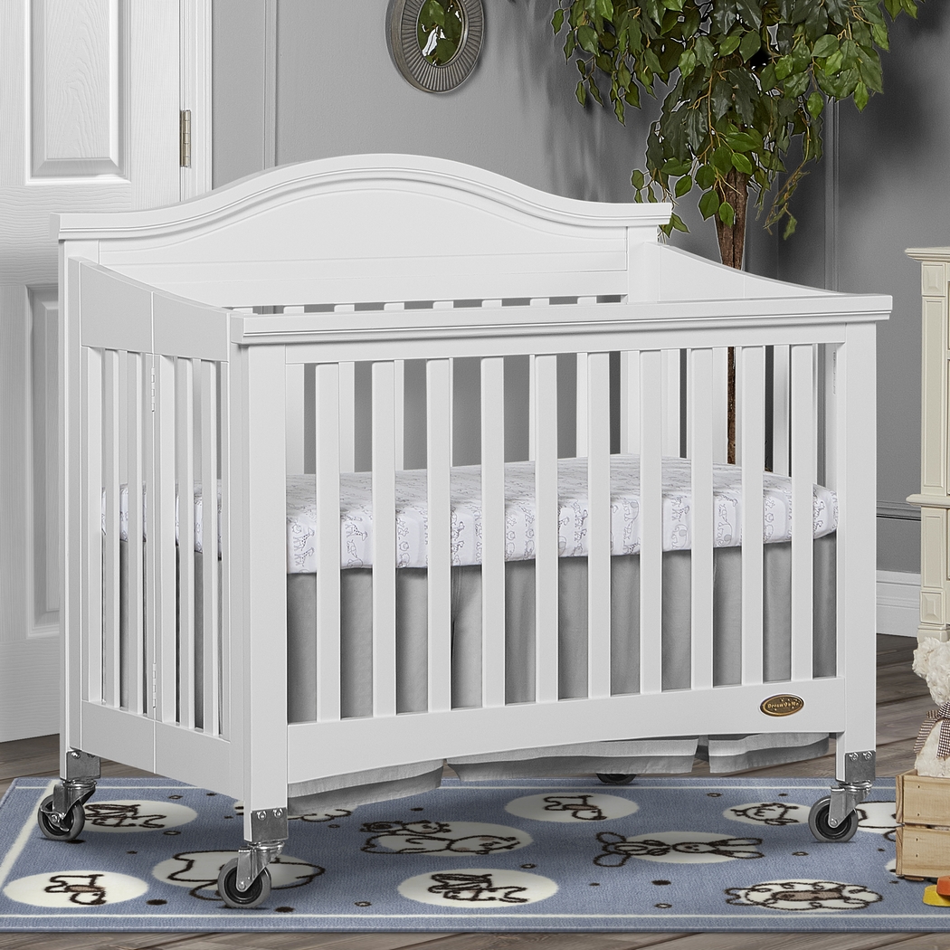 Tavia White Mini Folding Portable Crib - Thumbnail - Image 8