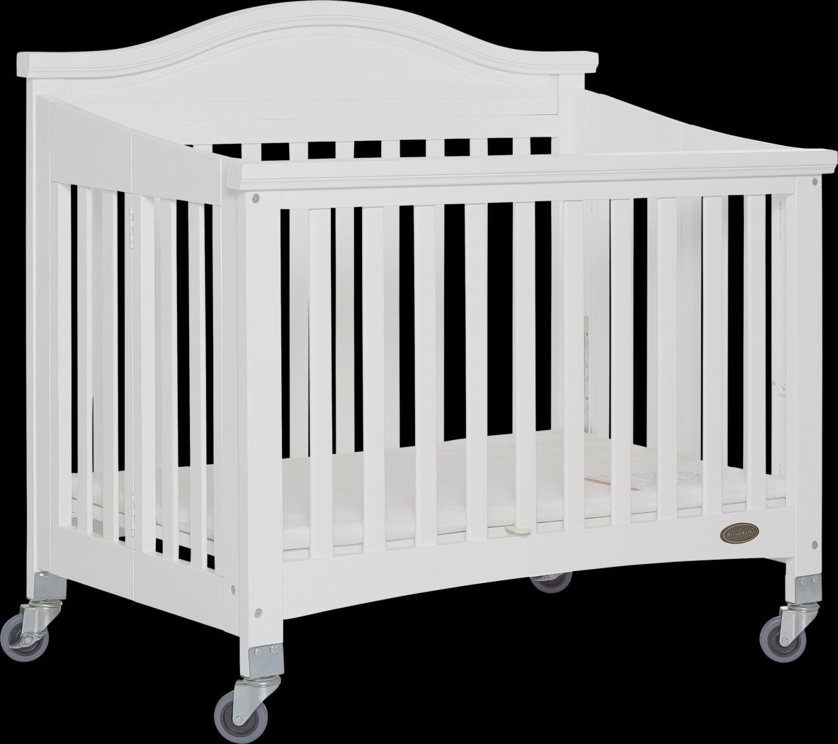 Tavia White Mini Folding Portable Crib - Thumbnail - Image 1
