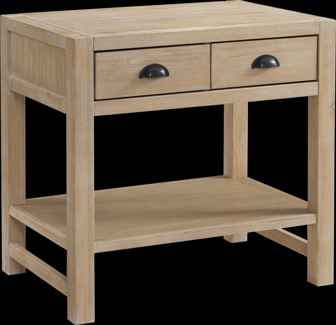 Taviawk Brown 2 Drawer Nightstand - Thumbnail - Image 1