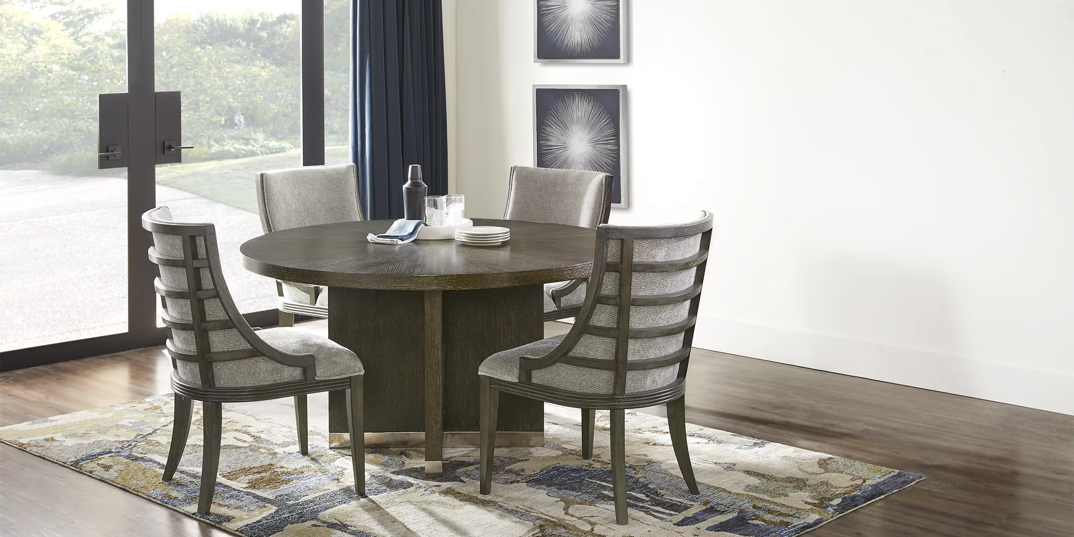 Taylor Trace Brown 8 Pc Round Dining Room - Thumbnail - Image 2