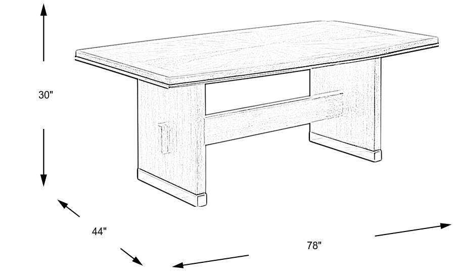 Dimension Image. Please refer to the Dimension Tab on this page for dimension details.
