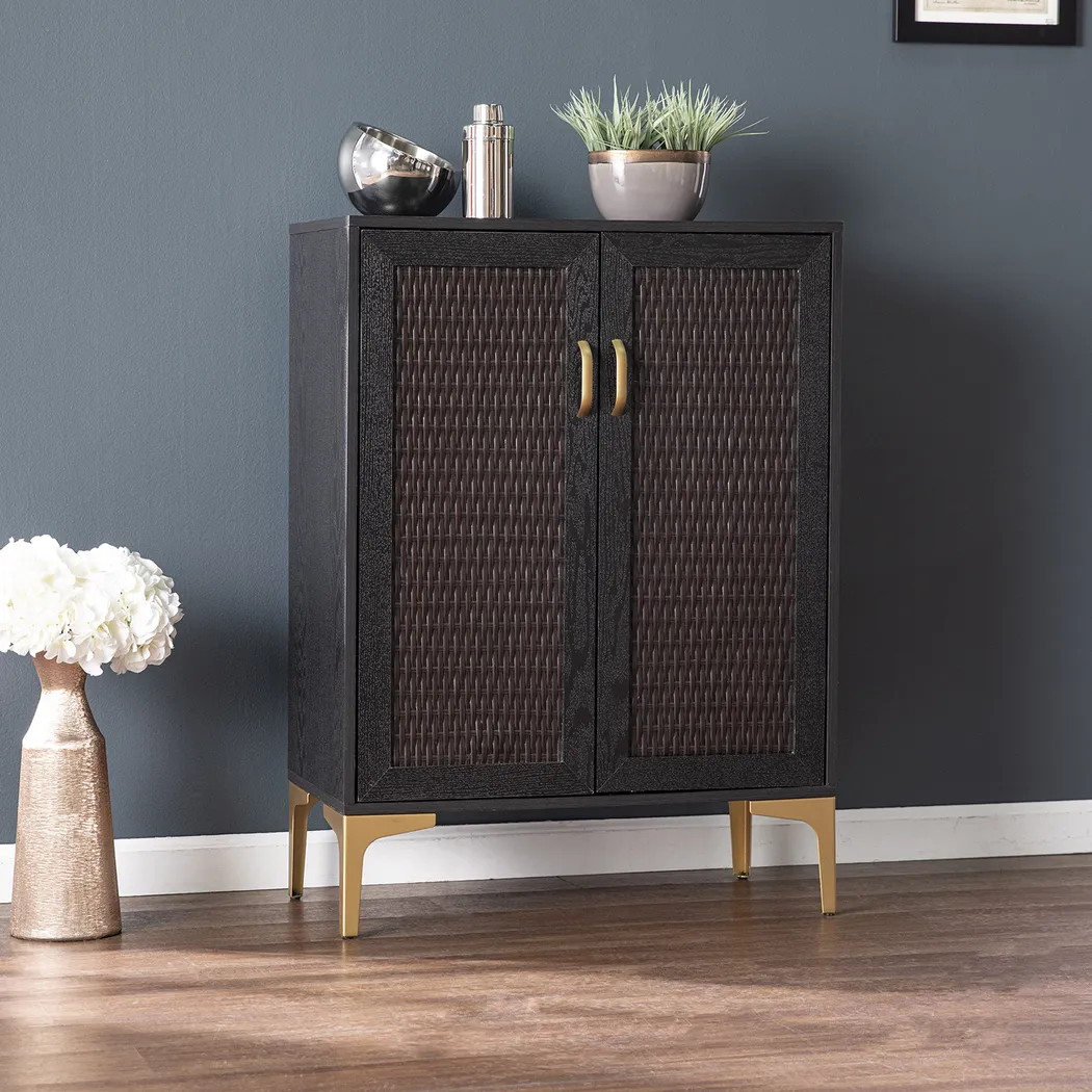 Tazwell Black Bar Cabinet - Image 8
