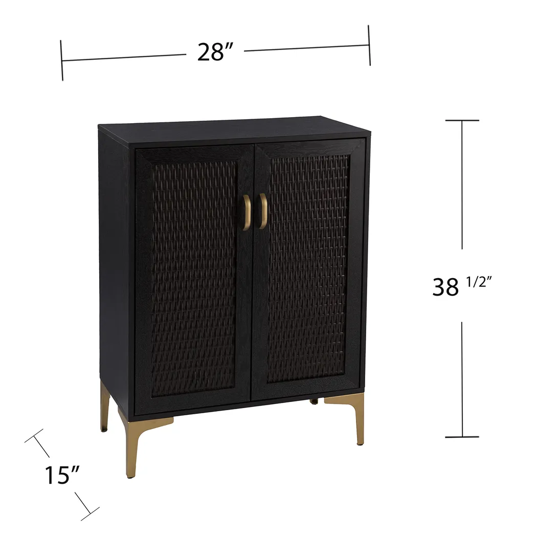 Tazwell Black Bar Cabinet - Image 10