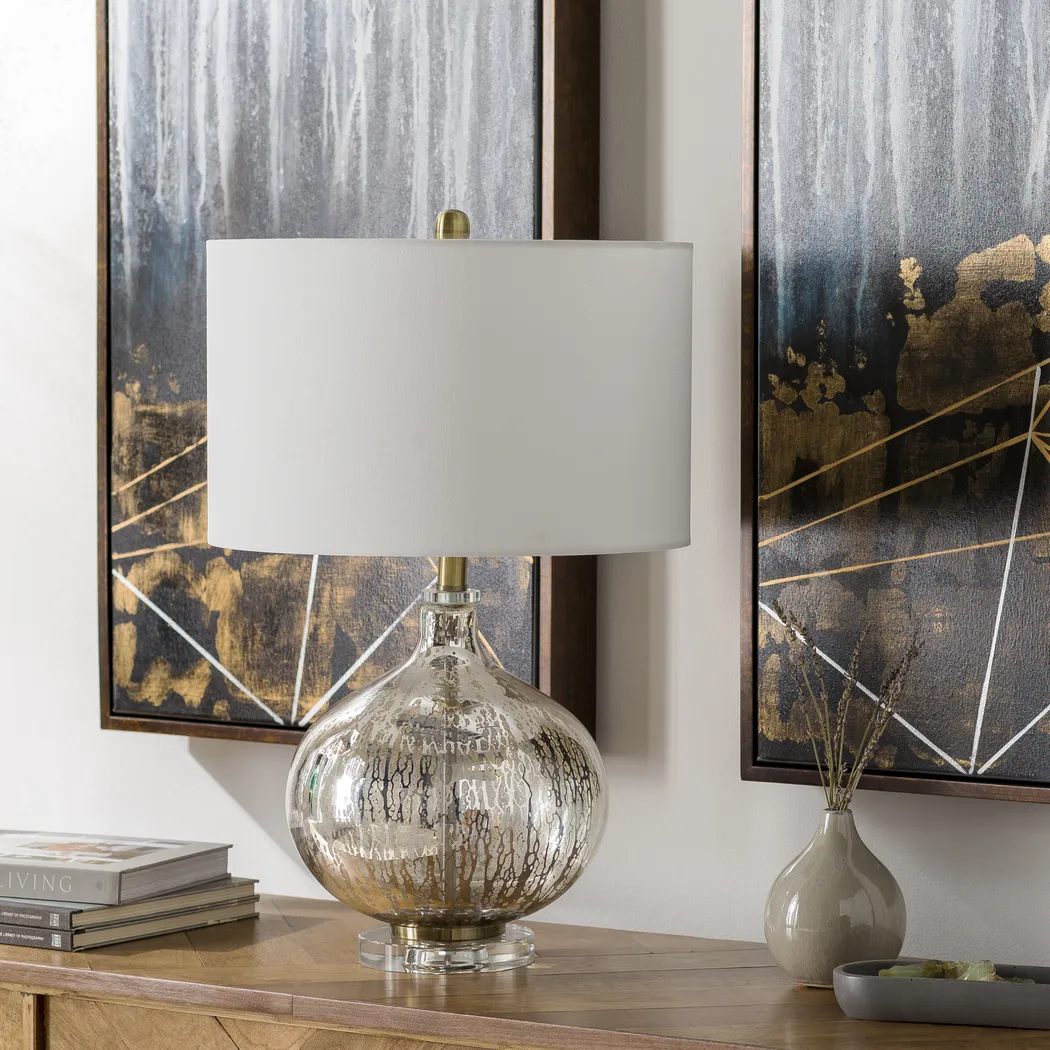 Teaber Lane Gold Lamp - Thumbnail - Image 2