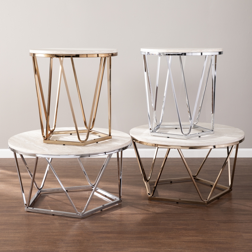 Teaberry White Cocktail Table - Thumbnail - Image 4