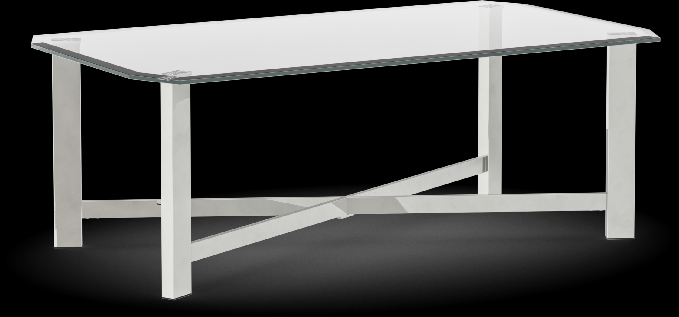 Teagan Chrome Cocktail Table - Thumbnail - Image 1