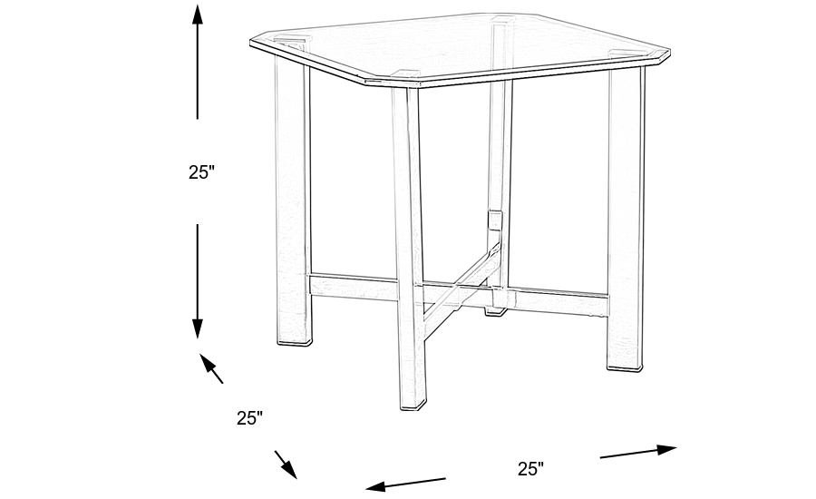 Dimension Image. Please refer to the Dimension Tab on this page for dimension details.