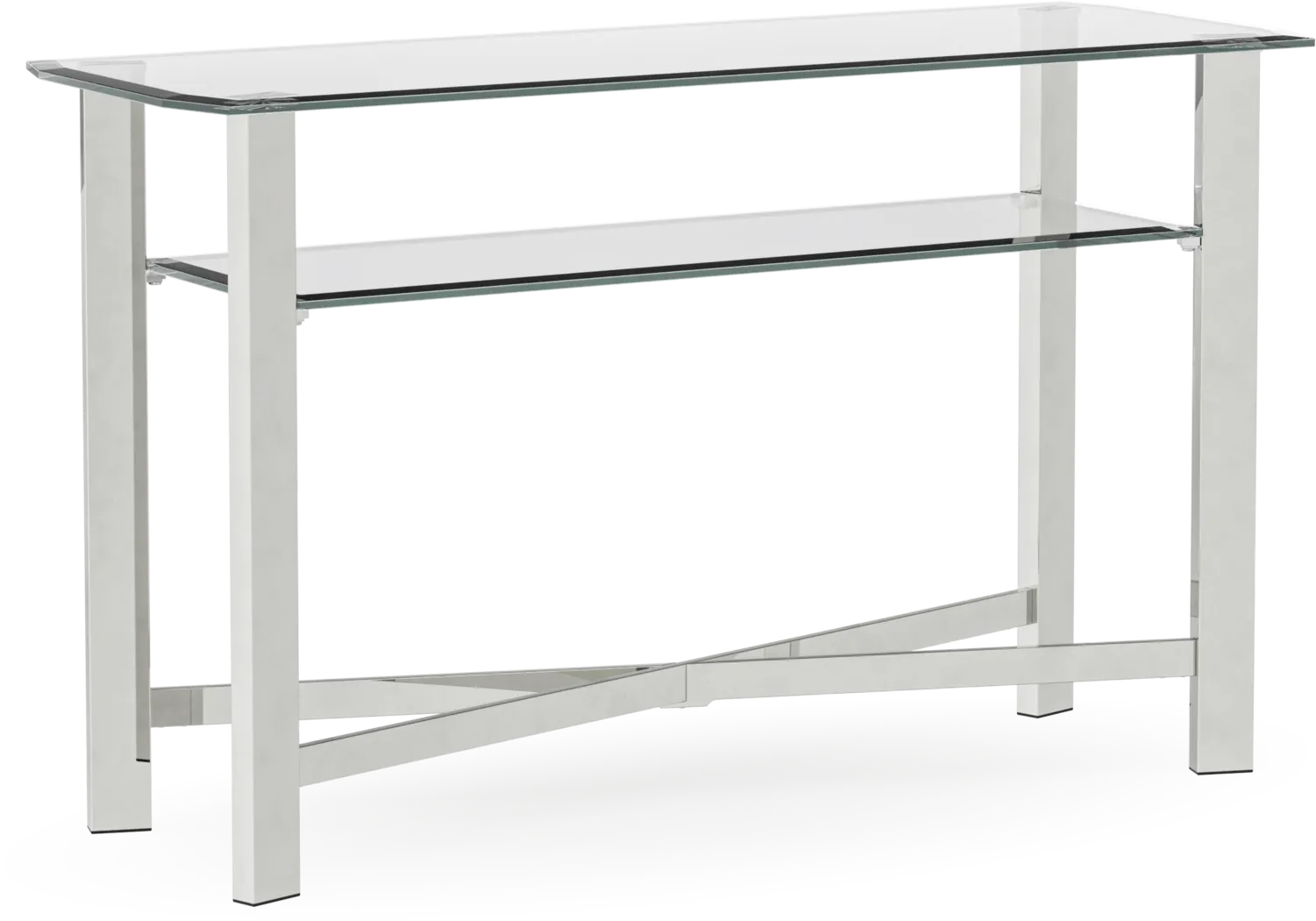 Teagan Silver Sofa Table - Thumbnail - Image 1