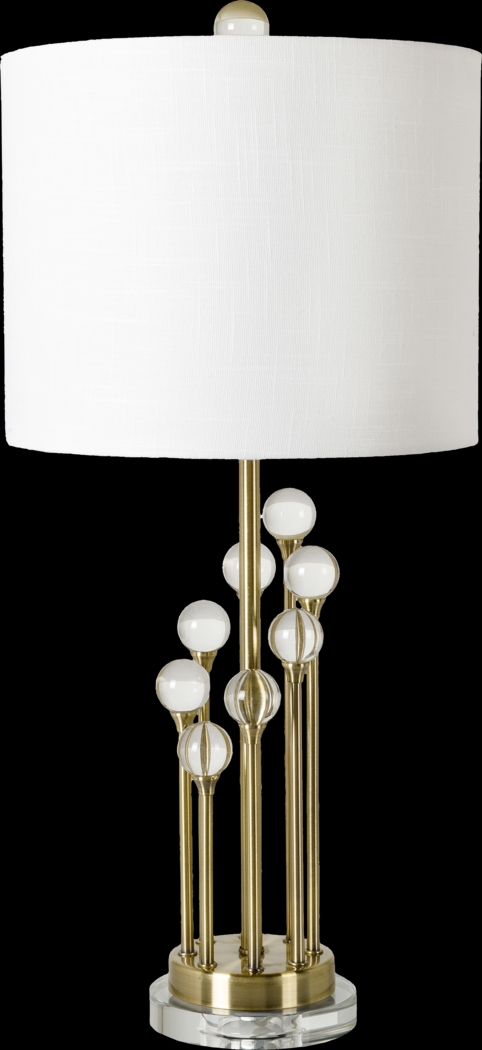 Tearose Trail Gold Lamp - Thumbnail - Image 1