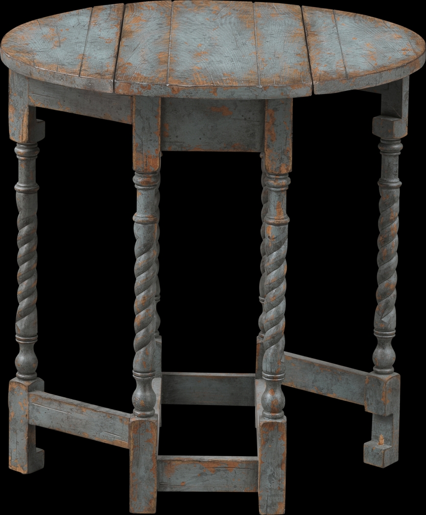 Teawick Blue Accent Table - Thumbnail - Image 2