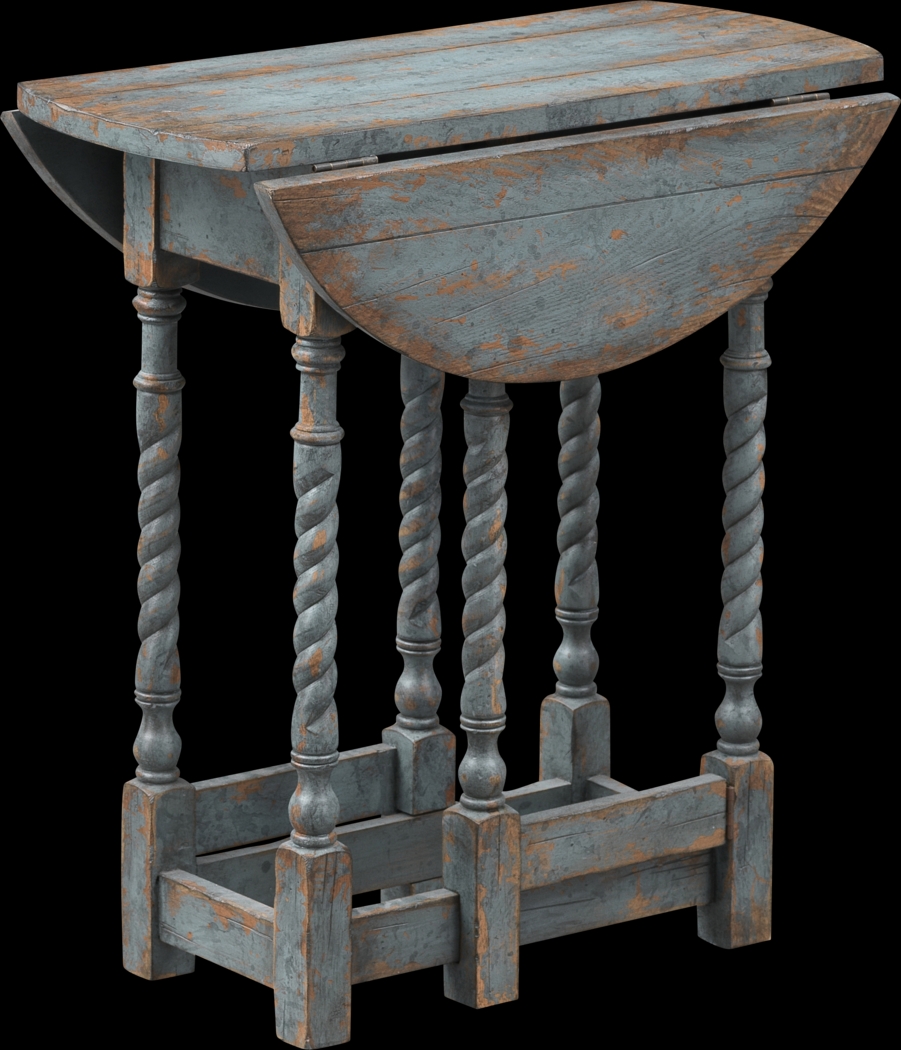 Teawick Blue Accent Table - Thumbnail - Image 3