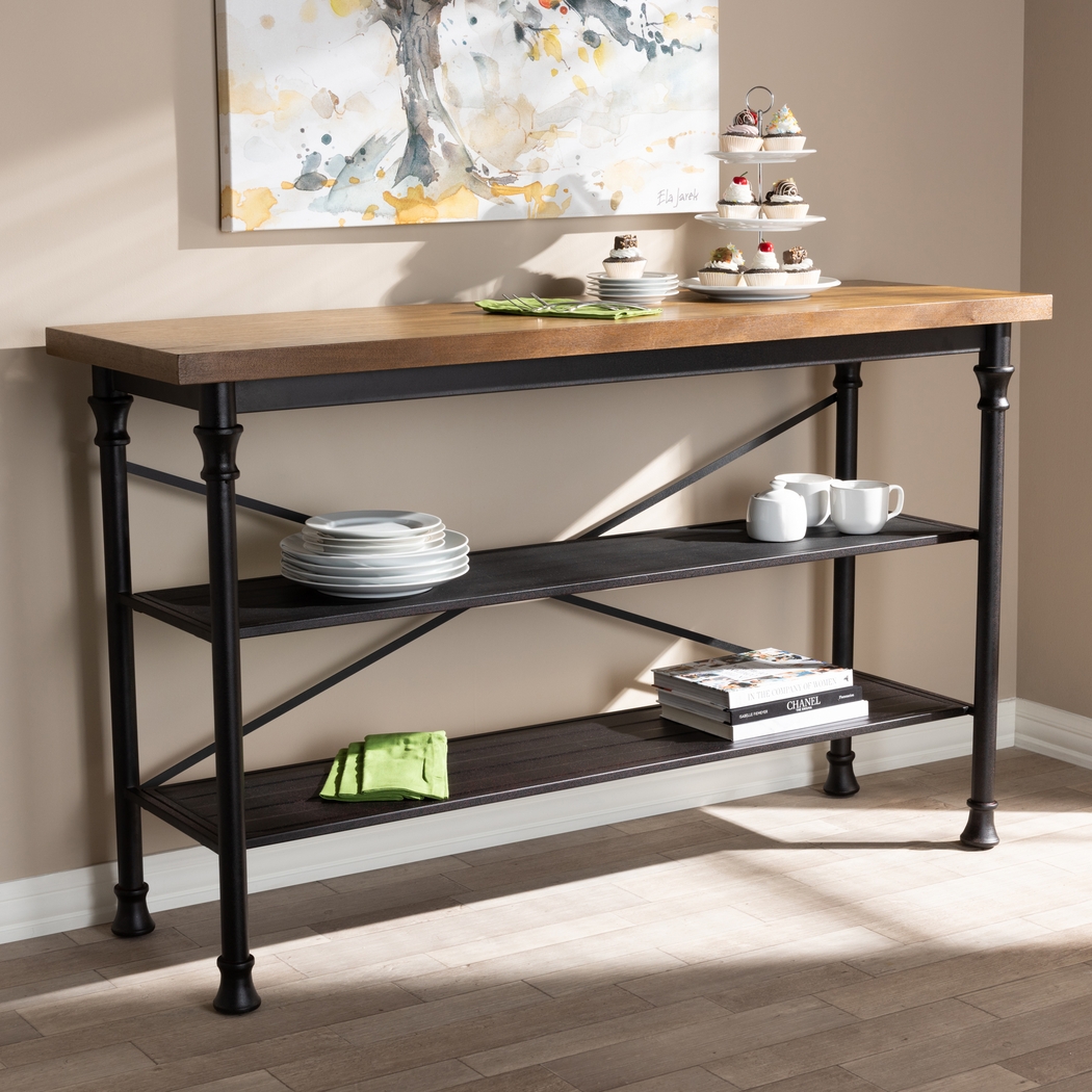 Tebon Brown Bar Cart - Thumbnail - Image 2