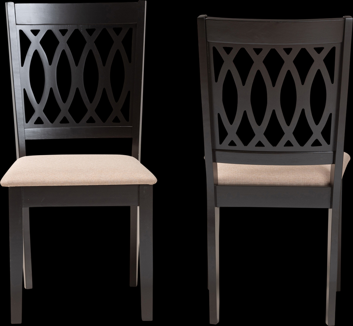 Teconnett Beige Dining Chair, Set of 2 - Thumbnail - Image 3