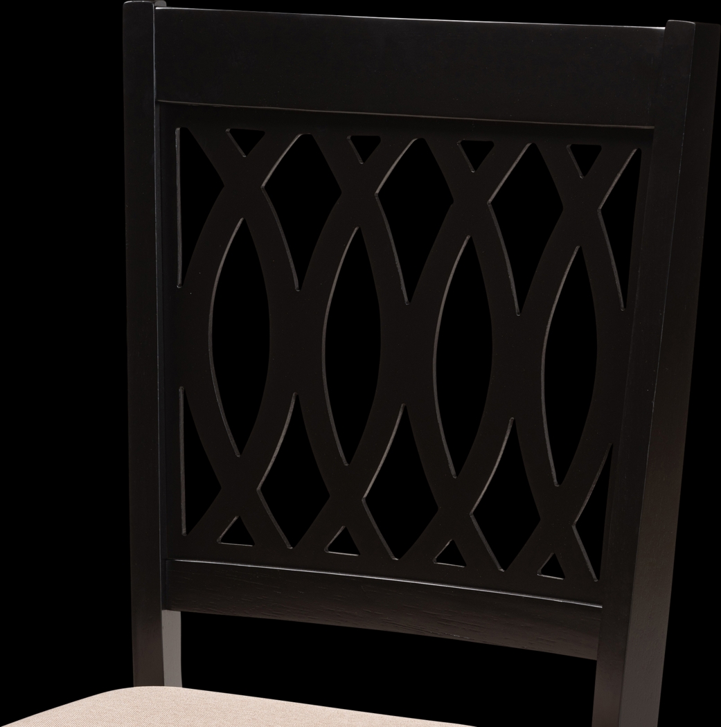 Teconnett Beige Dining Chair, Set of 2 - Thumbnail - Image 5