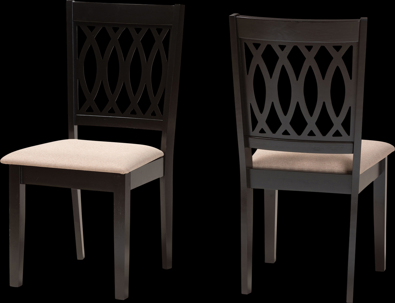 Teconnett Beige Dining Chair, Set of 2 - Thumbnail - Image 1