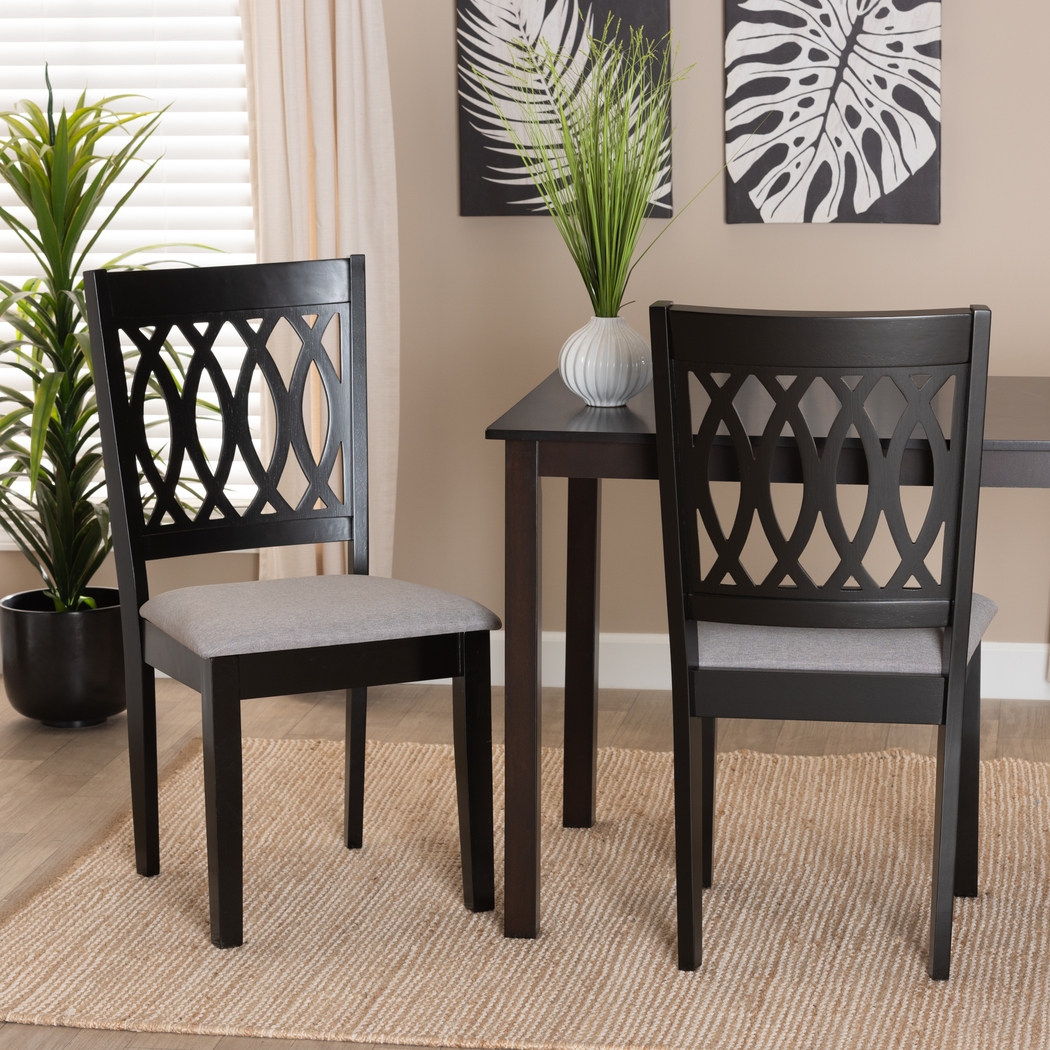Teconnett Gray Dining Chair, Set of 2 - Thumbnail - Image 2