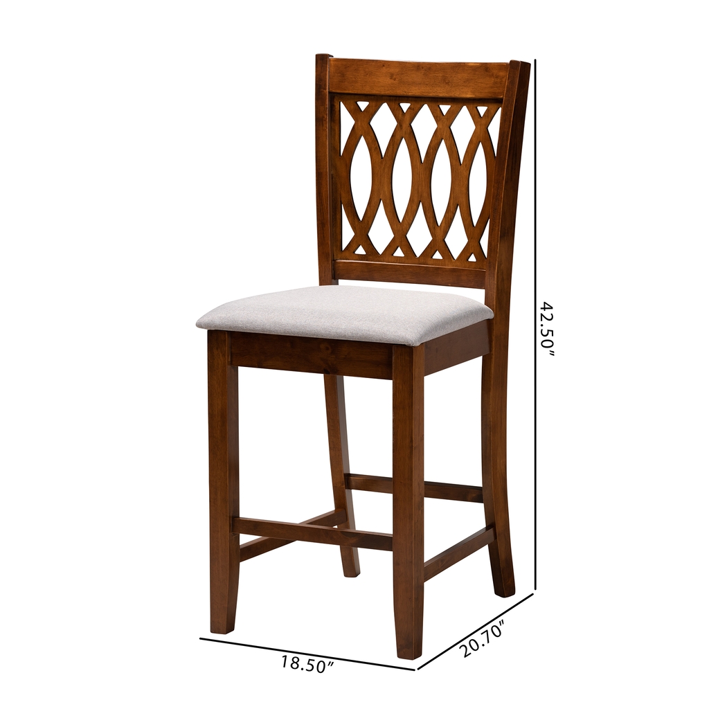 Teconnett Walnut Brown Counter Stool, Set of 2 - Thumbnail - Image 9