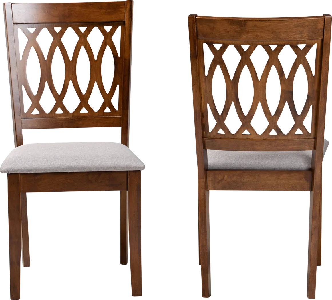 Teconnett Walnut Brown Dining Chair, Set of 2 - Thumbnail - Image 3