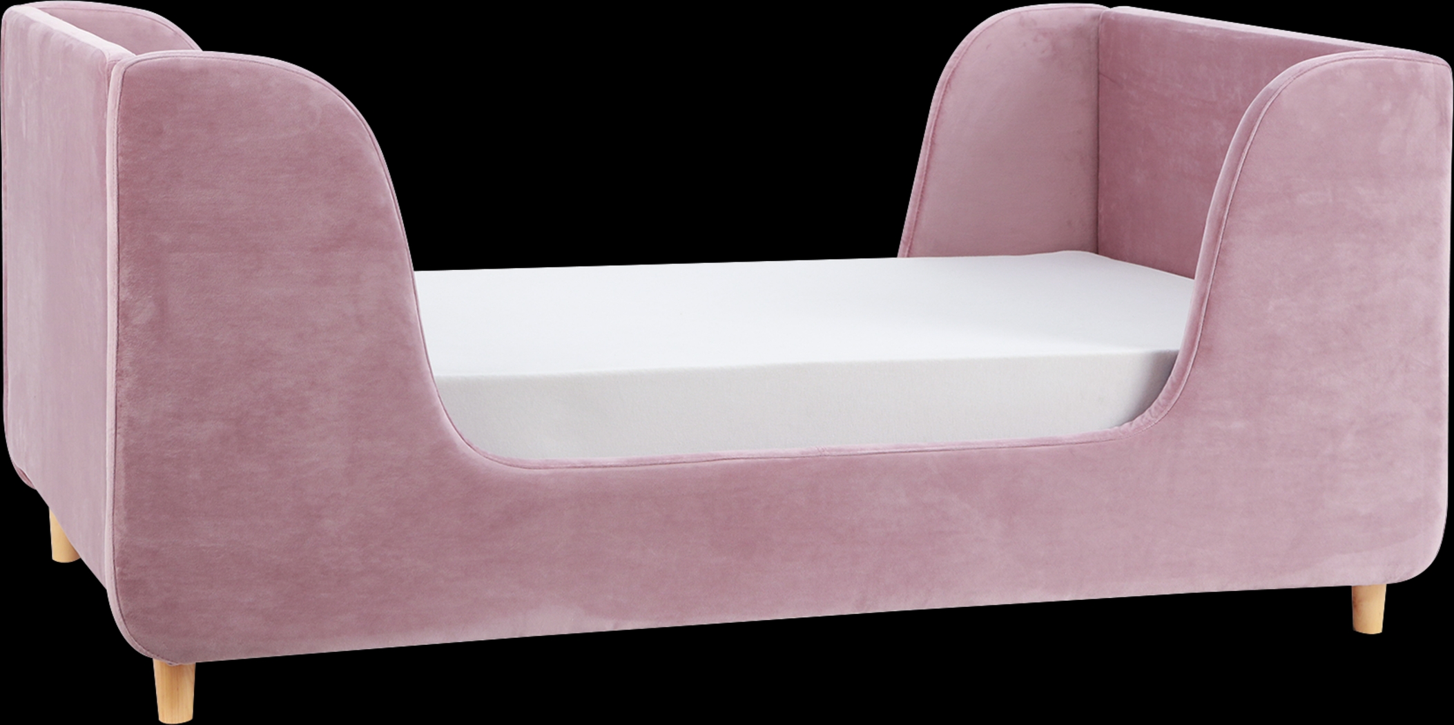 Tegen Lilac Upholstered Toddler Bed - Thumbnail - Image 1