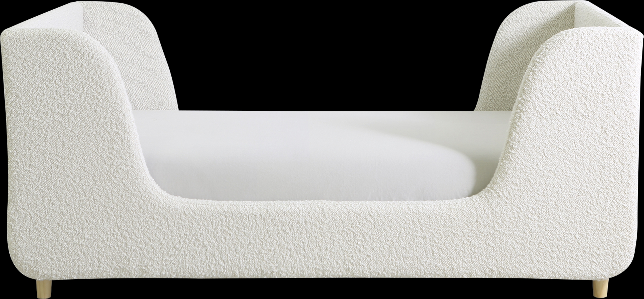Tegen White Boucle Toddler Bed - Thumbnail - Image 2