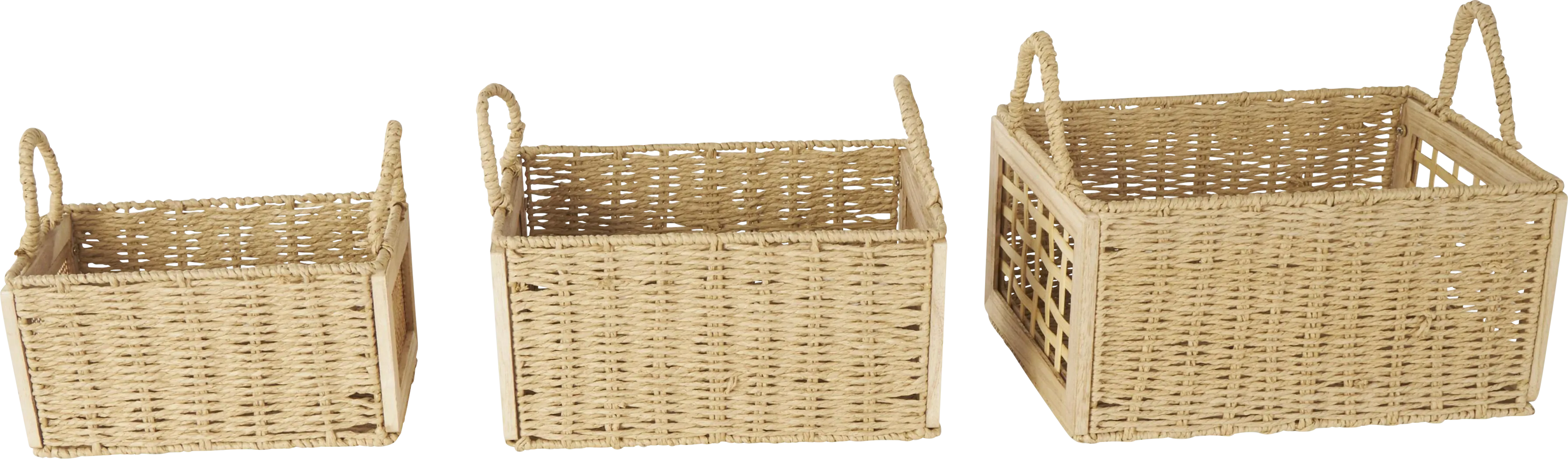 Tehes Brown Basket, Set of 3 - Thumbnail - Image 5