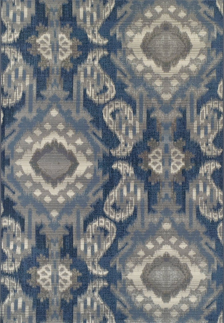 Teilo Blue 5'1 x 7' Indoor/Outdoor Rug - Thumbnail - Image 1