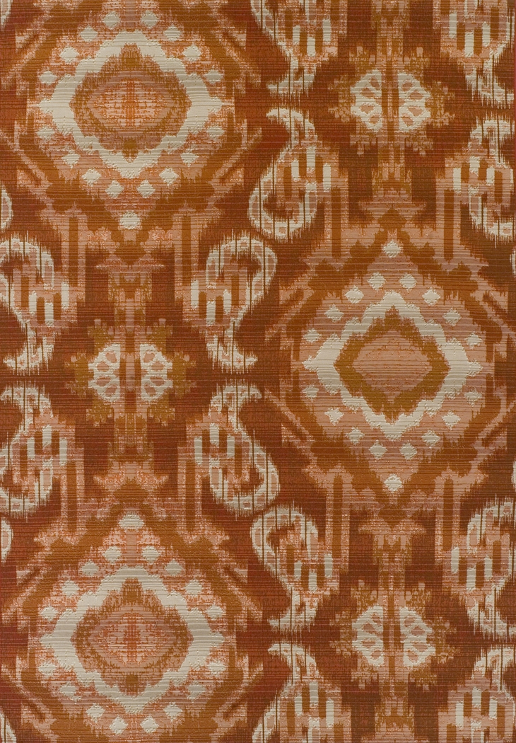 Teilo Red 5'1 x 7' Indoor/Outdoor Rug - Thumbnail - Image 1