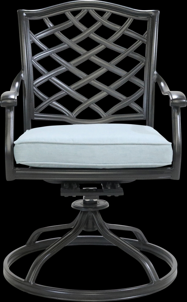 Telese Espresso 5 Pc Outdoor Round Dining Set - Thumbnail - Image 2