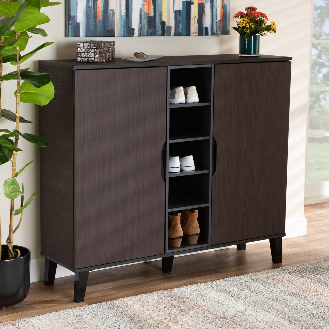 Telford Dark Brown Accent Cabinet - Thumbnail - Image 7