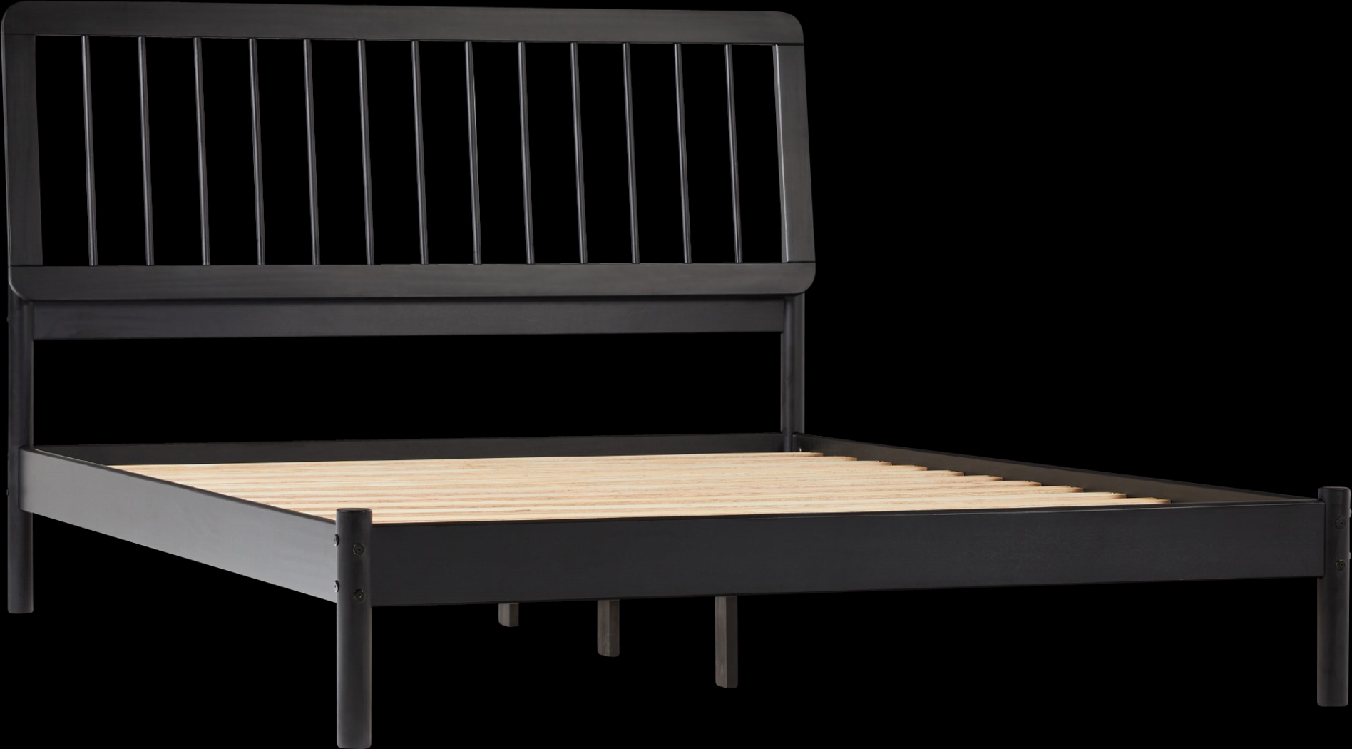 Tellicherry Black Queen Bed - Thumbnail - Image 1