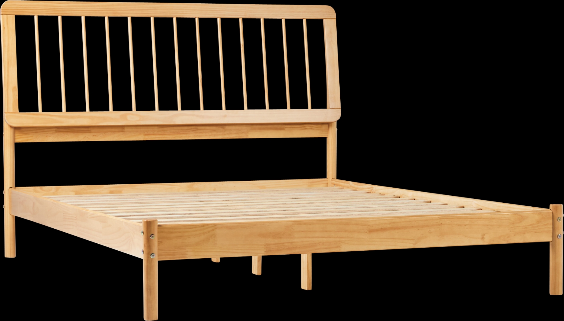 Tellicherry Natural Queen Bed - Thumbnail - Image 1