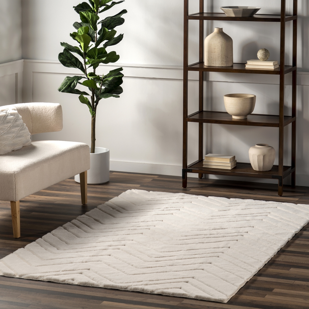 Tello Off White 2'6 x 8' Runner Rug - Thumbnail - Image 2