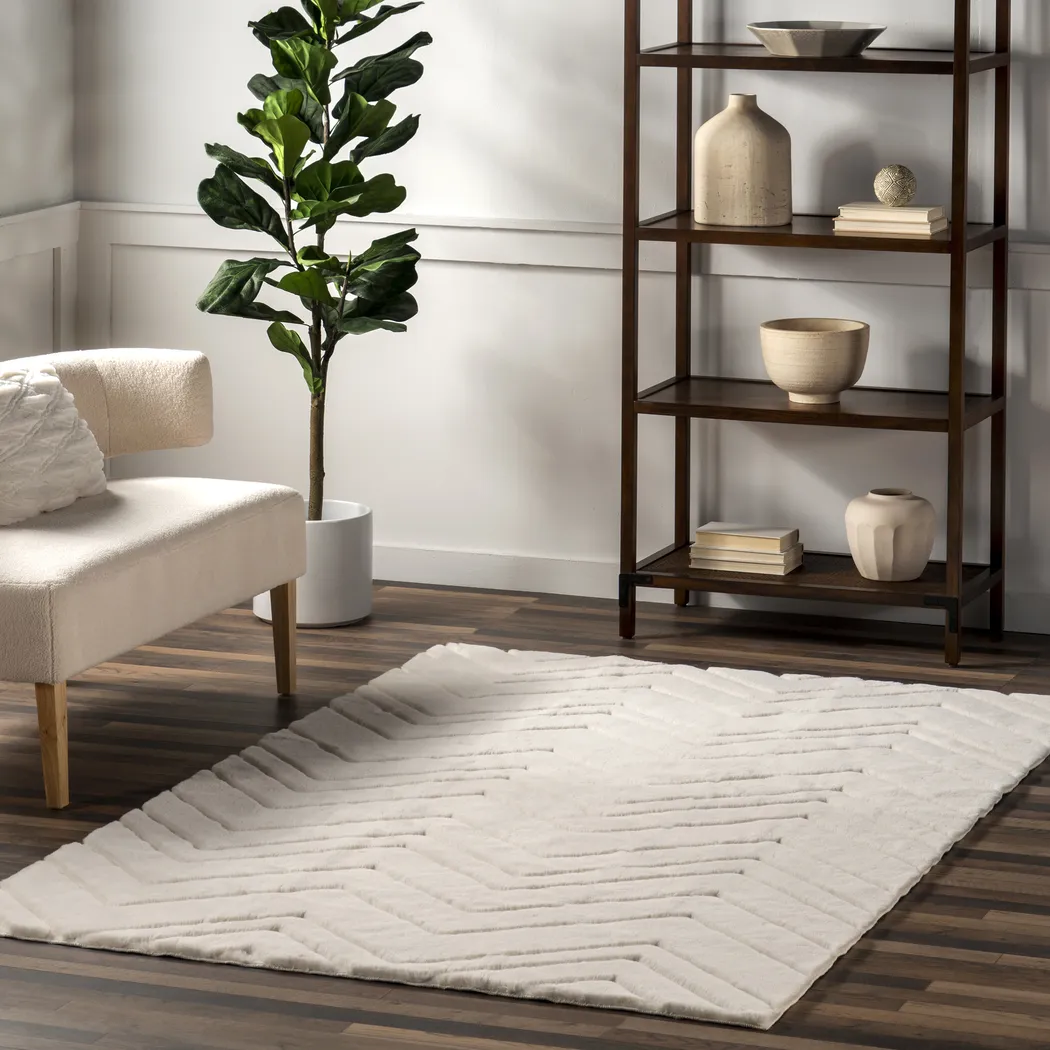Tello Off White 3'9 x 6' Rug - Thumbnail - Image 2