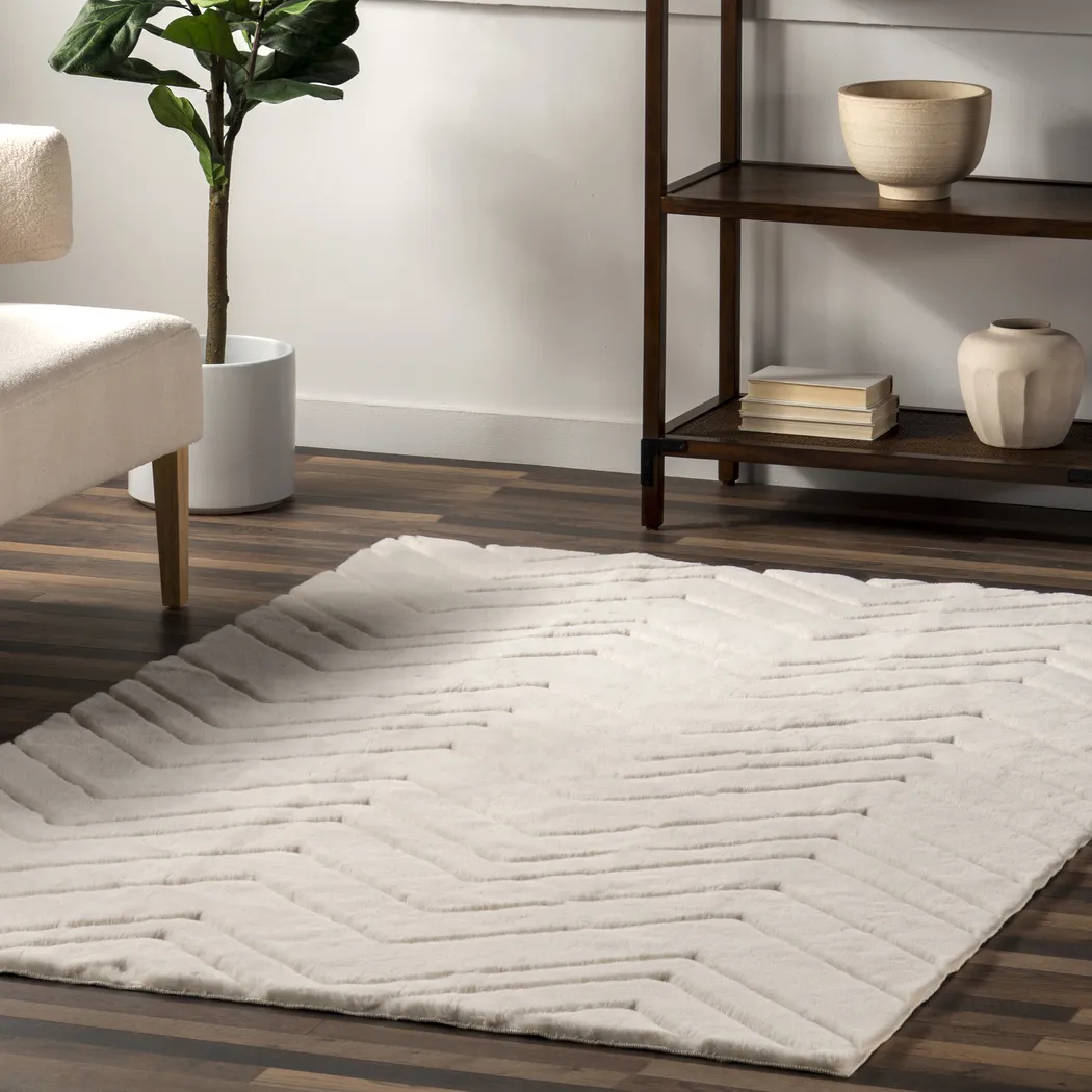 Tello Off White 3'9 x 6' Rug - Thumbnail - Image 9