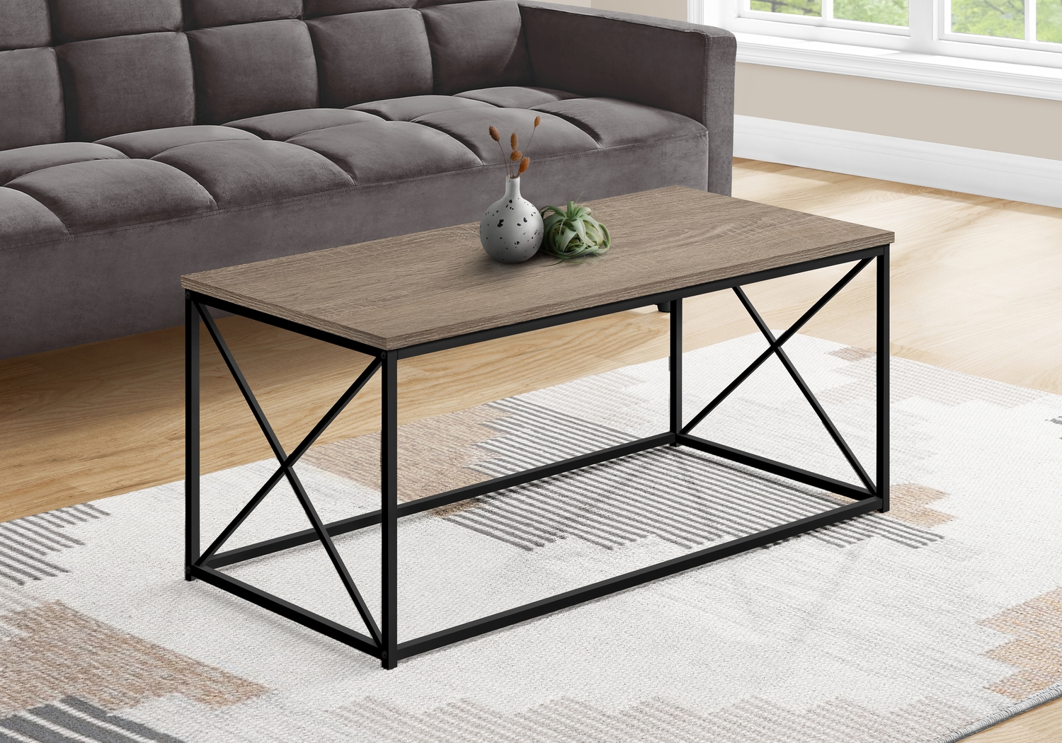 Tellstone Taupe Cocktail Table - Thumbnail - Image 3