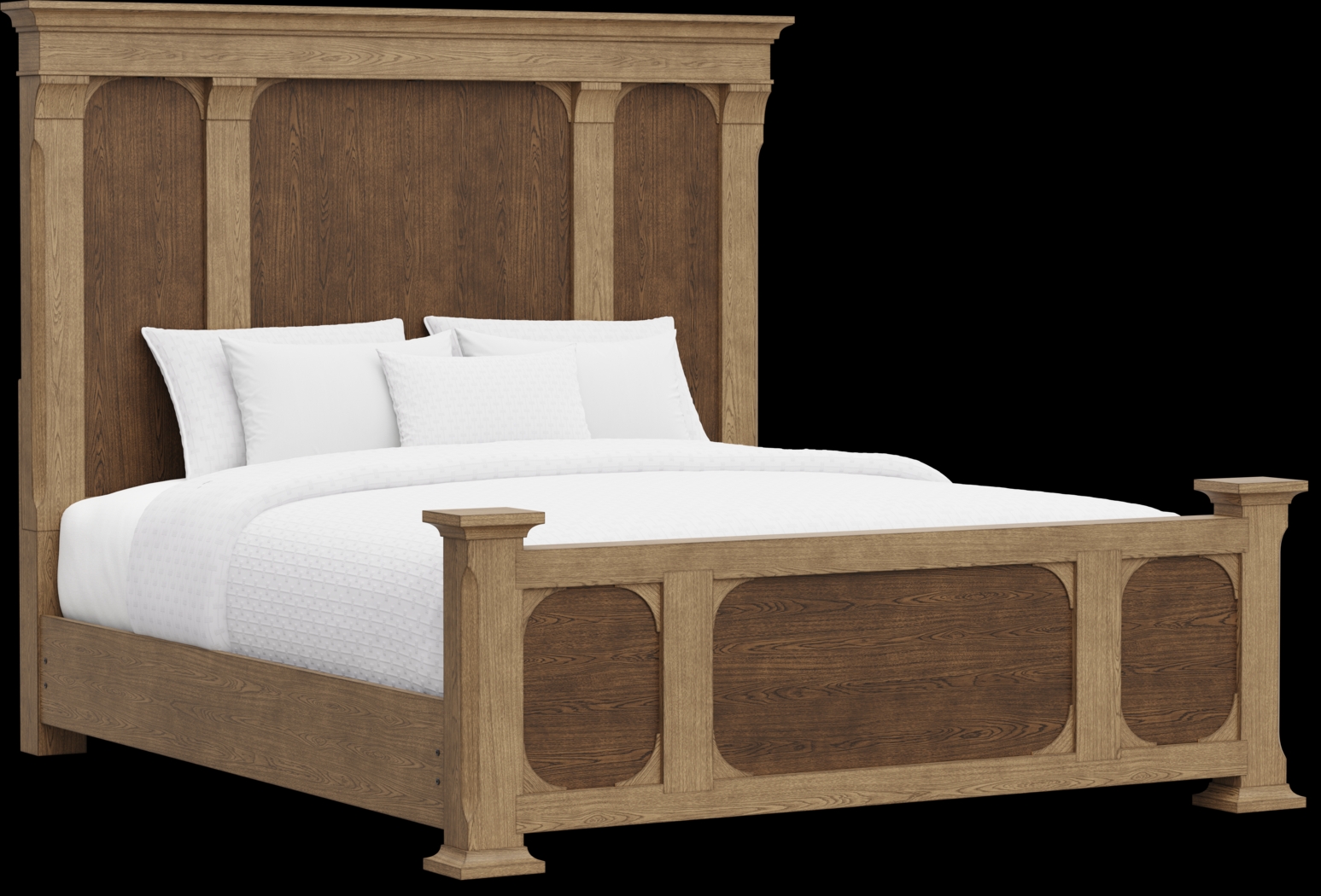 Telluride Brown King Panel Bed - Thumbnail - Image 2