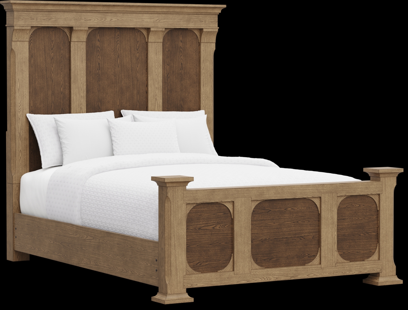 Telluride Brown Queen Panel Bed - Thumbnail - Image 1