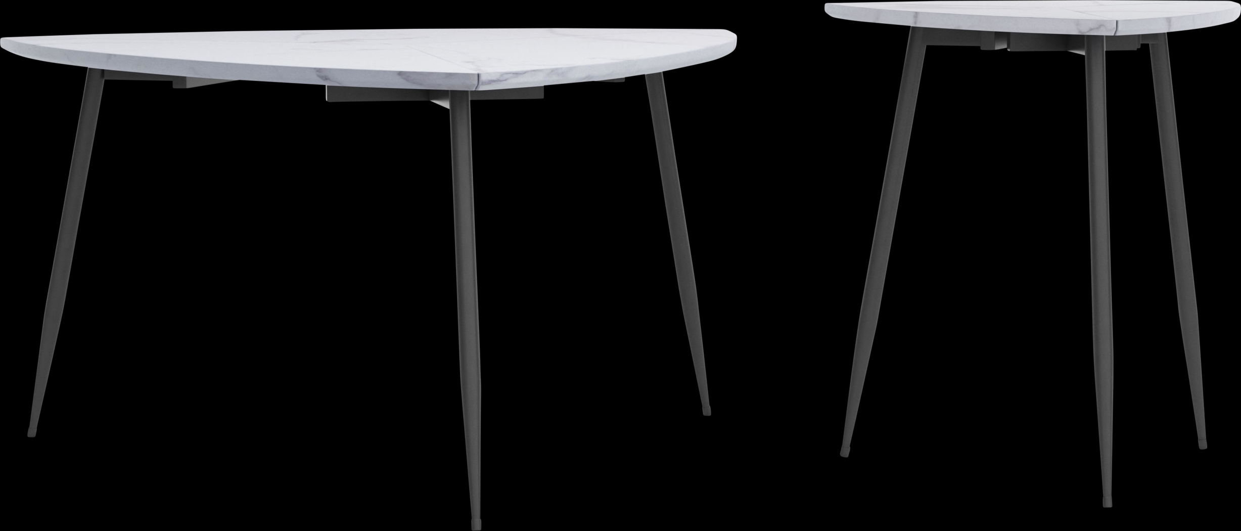 Tellury White Accent Table, Set of 2 - Thumbnail - Image 5