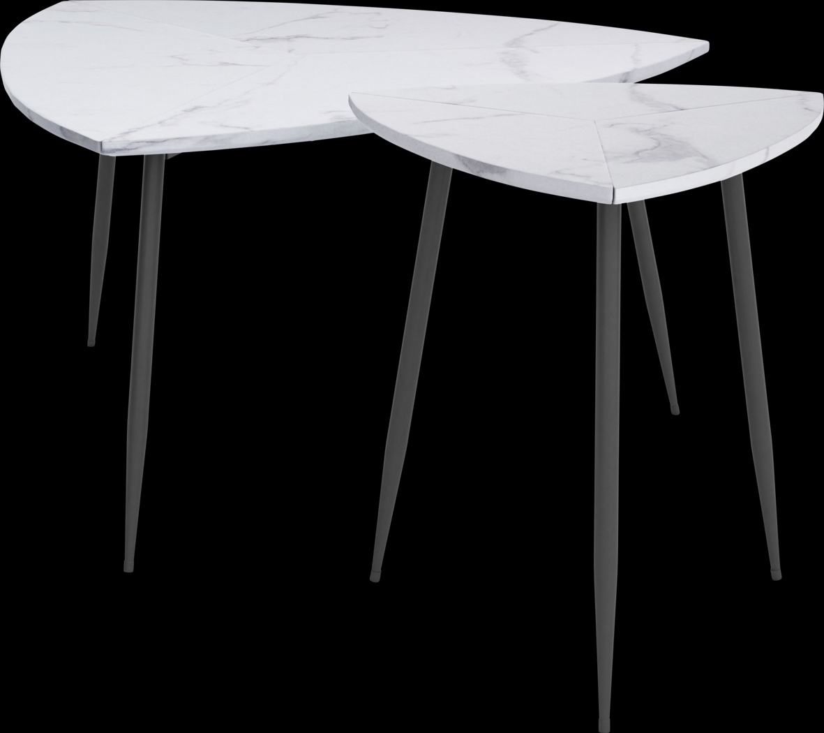 Tellury White Accent Table, Set of 2 - Thumbnail - Image 6