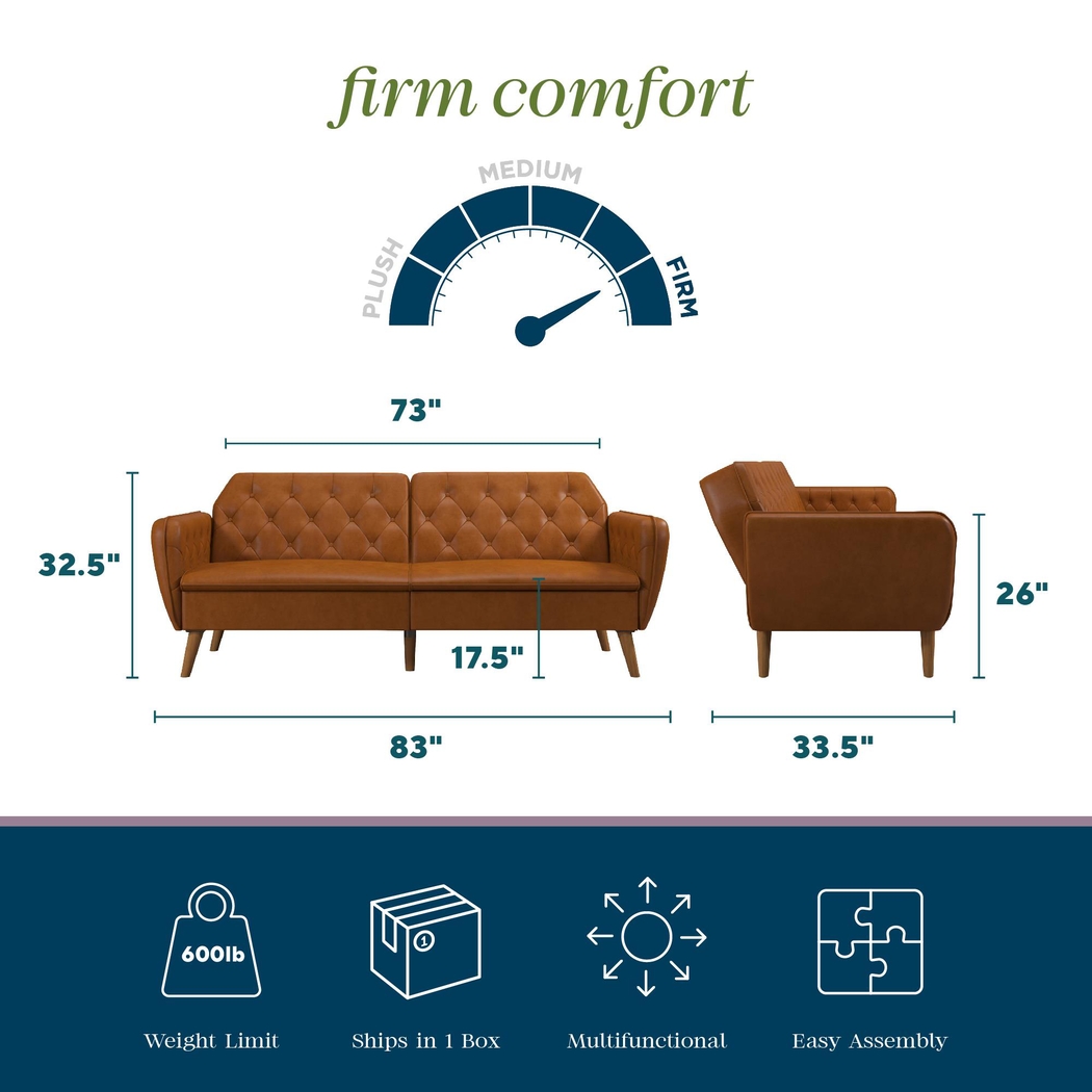 Telora I Camel Futon - Thumbnail - Image 25