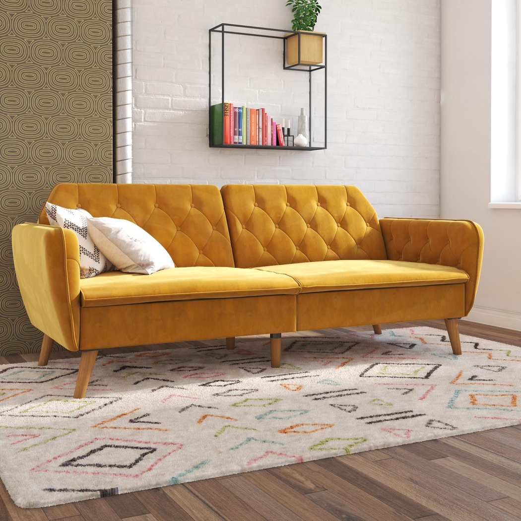 Telora II Mustard Futon - Thumbnail - Image 2
