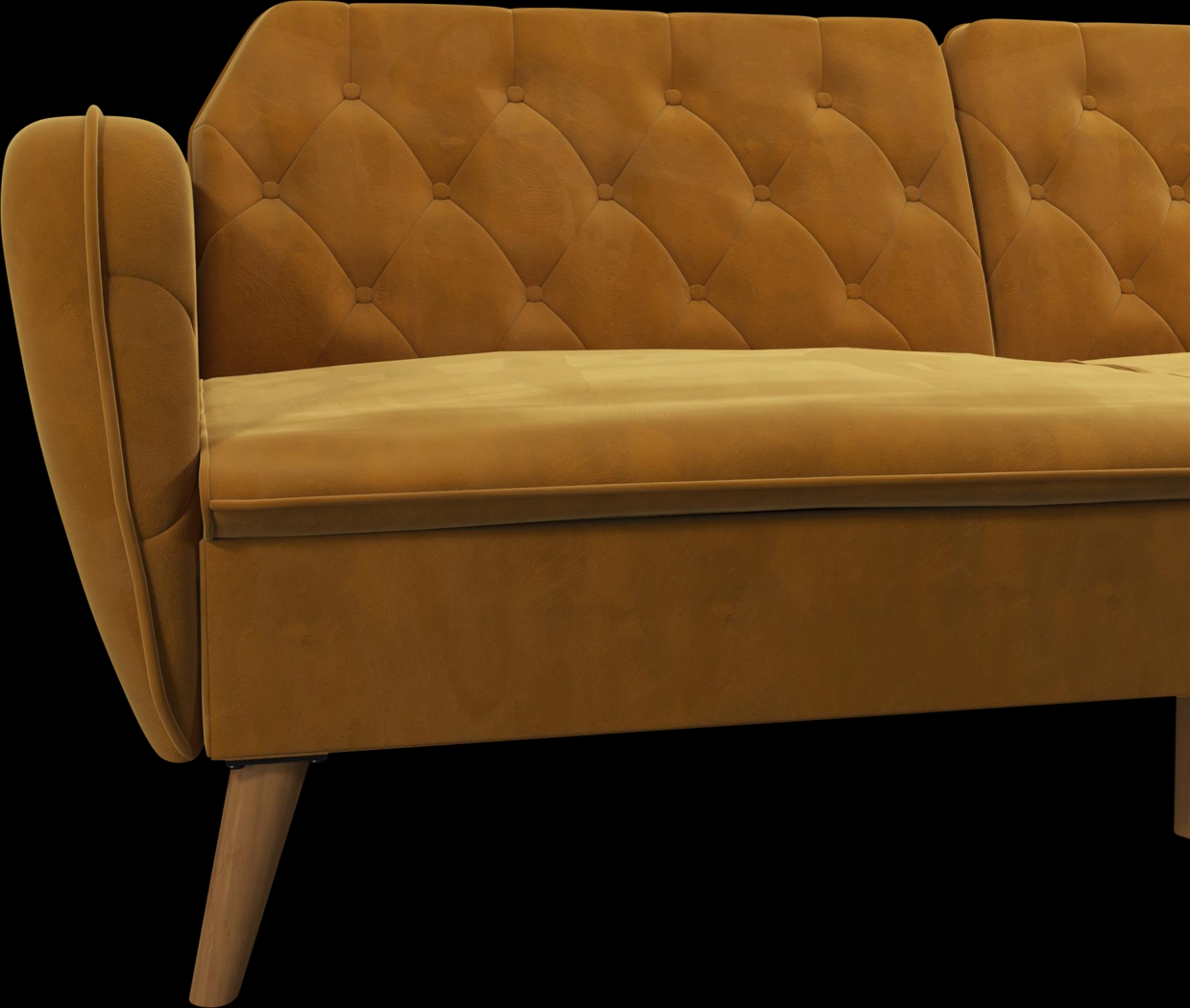 Telora II Mustard Futon - Thumbnail - Image 13