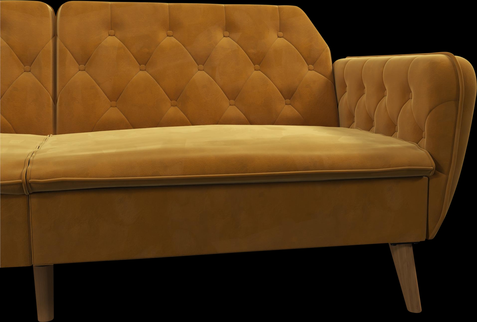 Telora II Mustard Futon - Thumbnail - Image 14