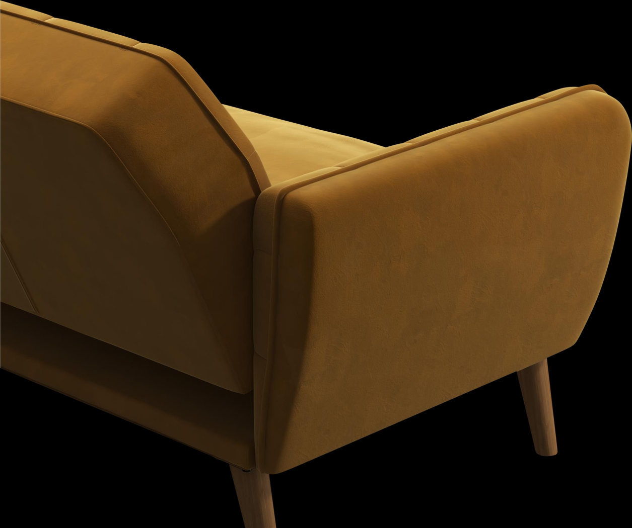 Telora II Mustard Futon - Thumbnail - Image 15