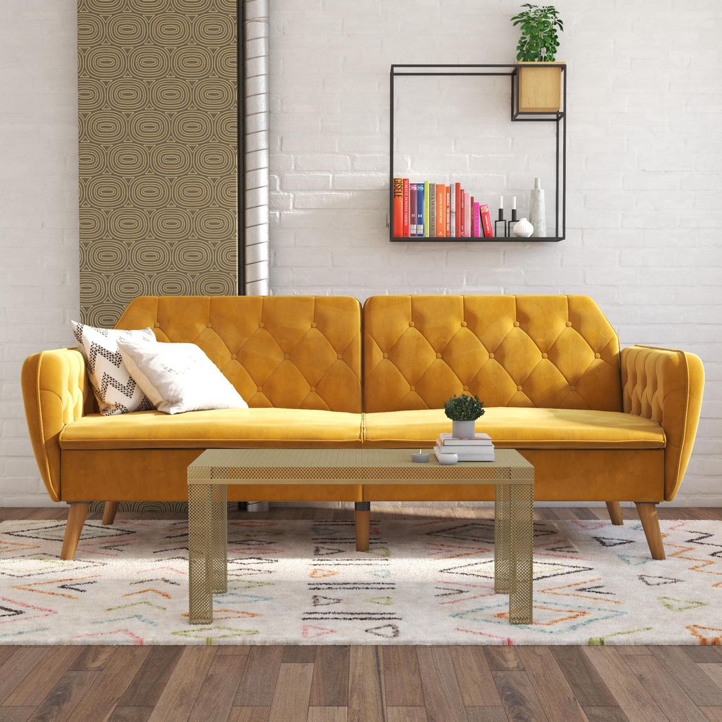 Telora II Mustard Futon - Thumbnail - Image 4