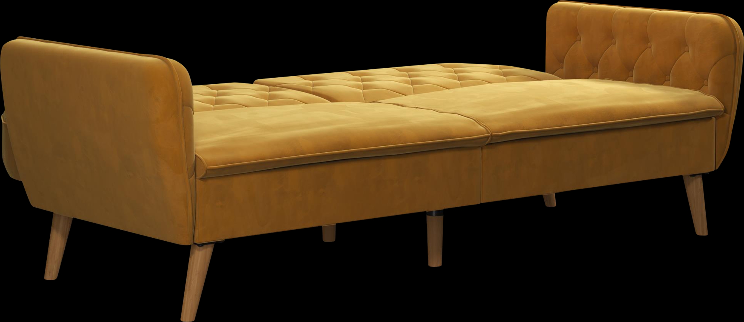 Telora II Mustard Futon - Thumbnail - Image 9
