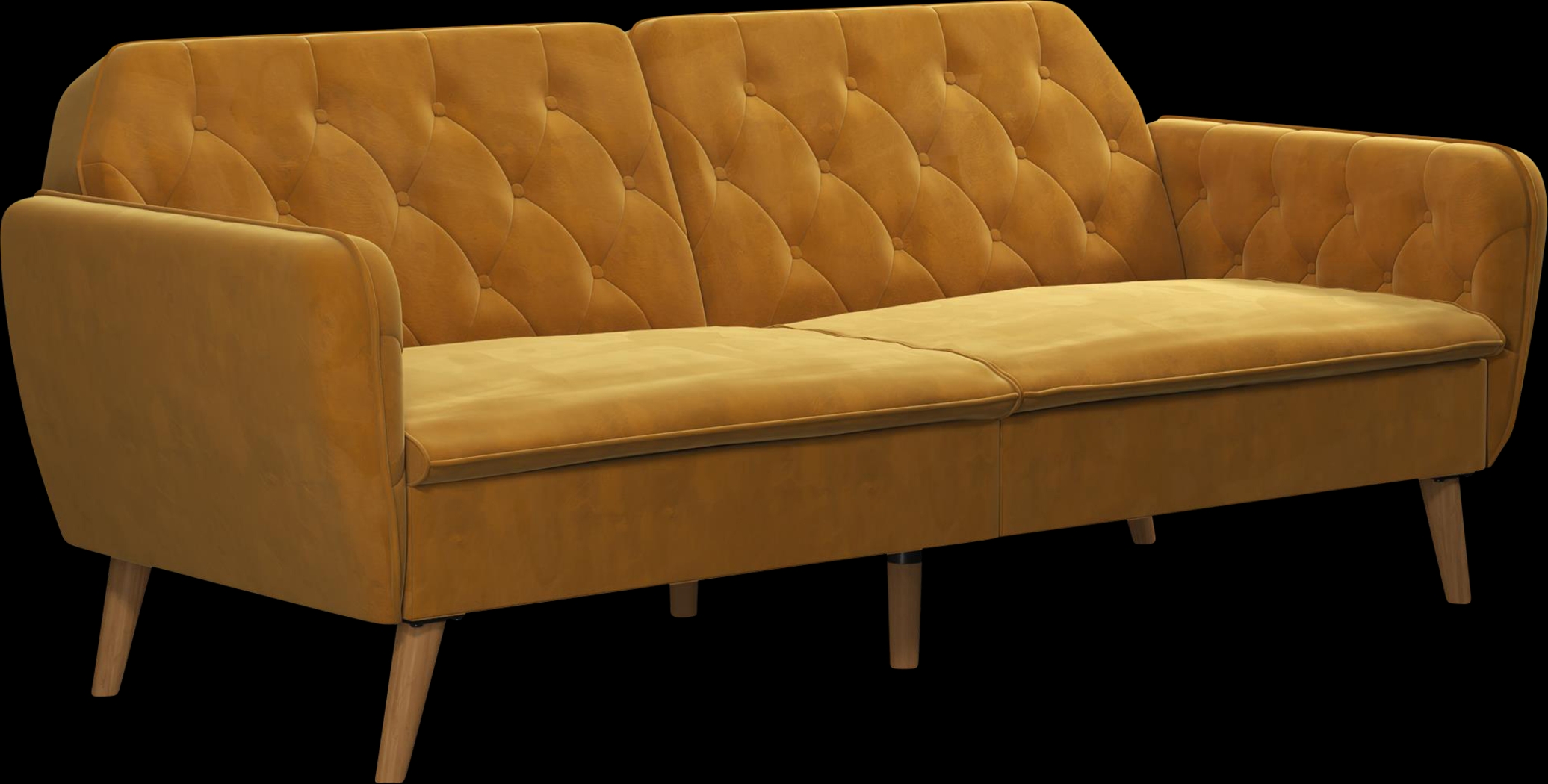 Telora II Mustard Futon - Thumbnail - Image 1