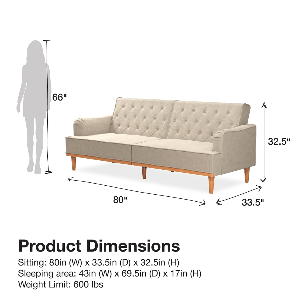 Telyx Tan Futon - Thumbnail - Image 13