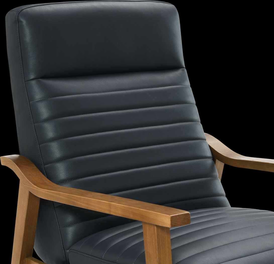 Temalini Blue Push Back Recliner - Thumbnail - Image 10