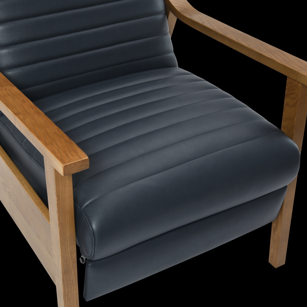 Temalini Blue Push Back Recliner - Thumbnail - Image 11